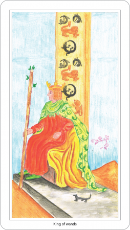 carte de tarot du roi des baguettes